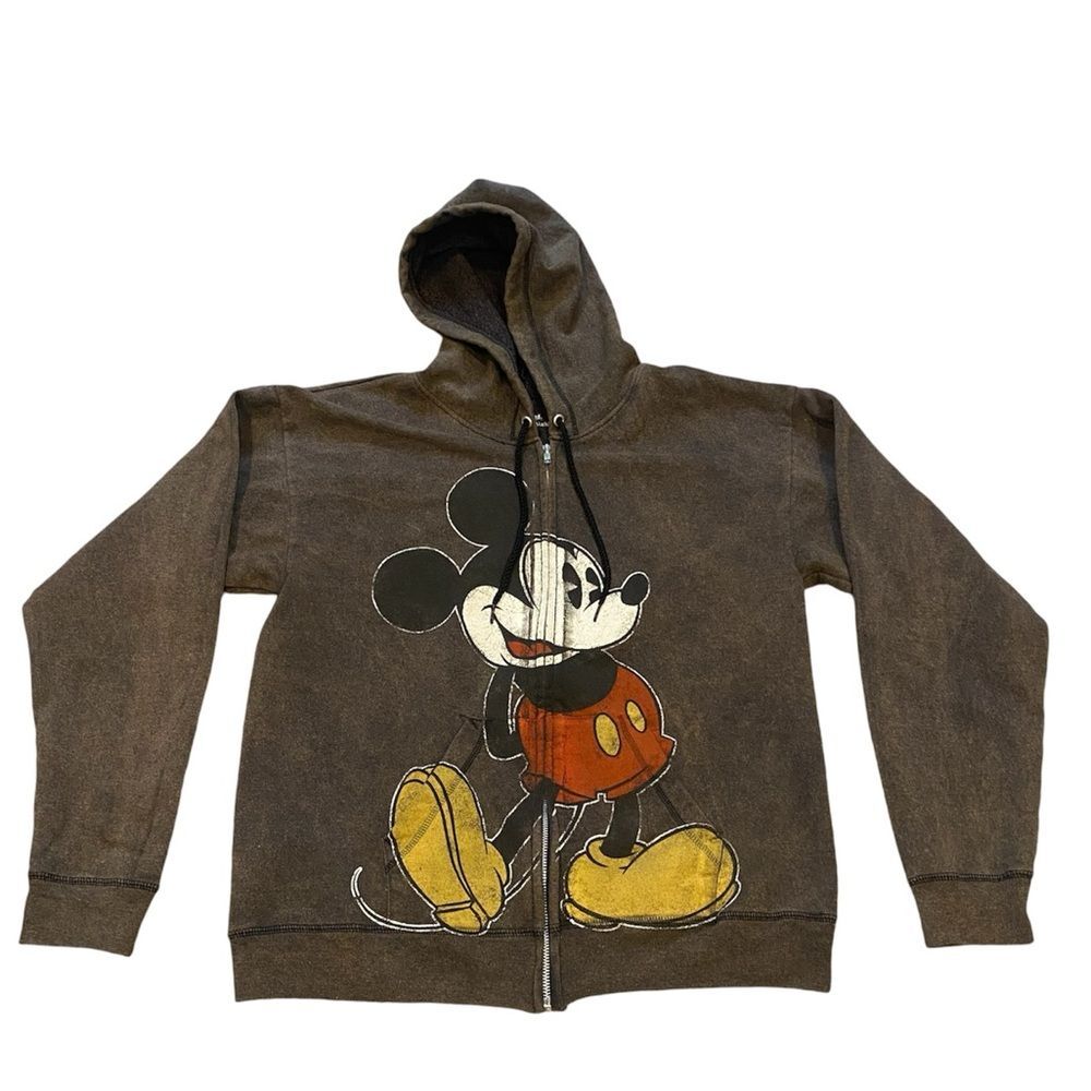 Disney Land / Disney World Mickey Zip Up Sweatshirt Size Medium